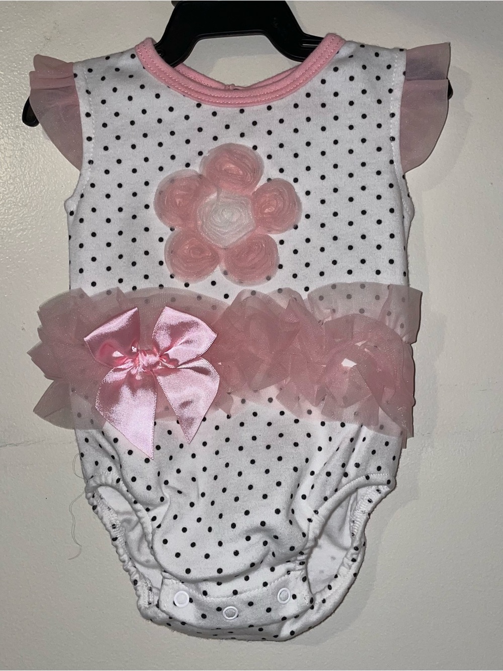 Polka Dot Baby Onesie